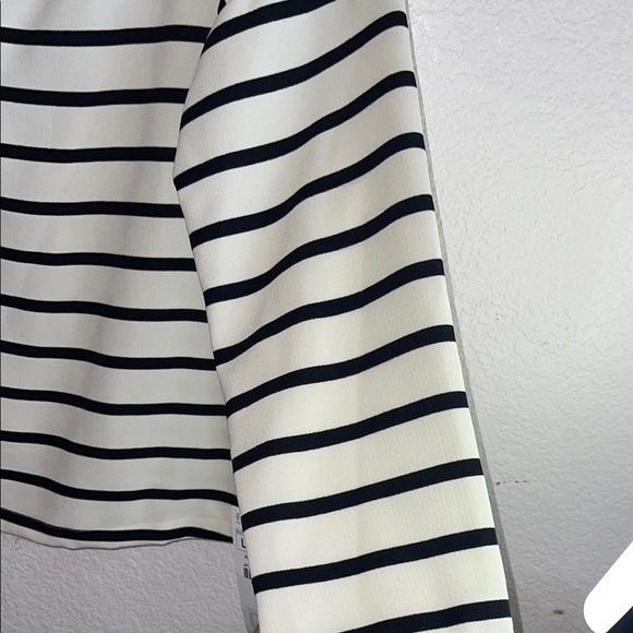 Zara Black and White Sailor Collar Sweatshirt - Picture 7 of 8